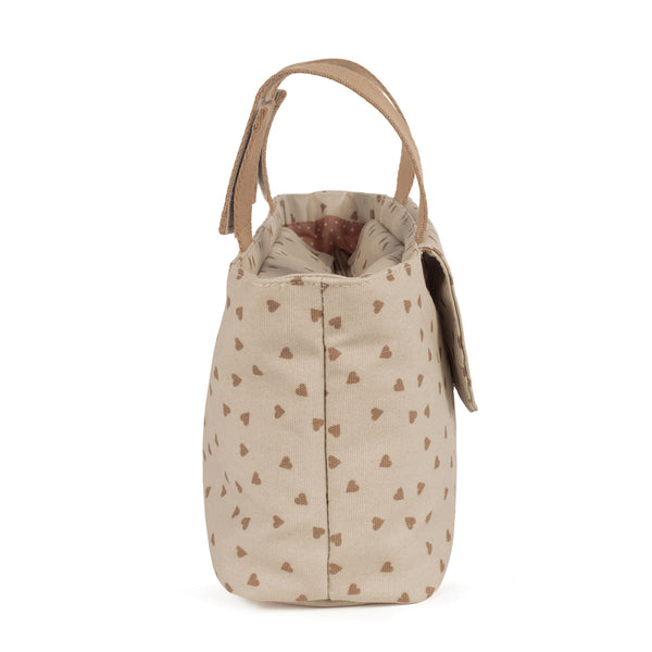 Borsa organizzatrice cuori cannella