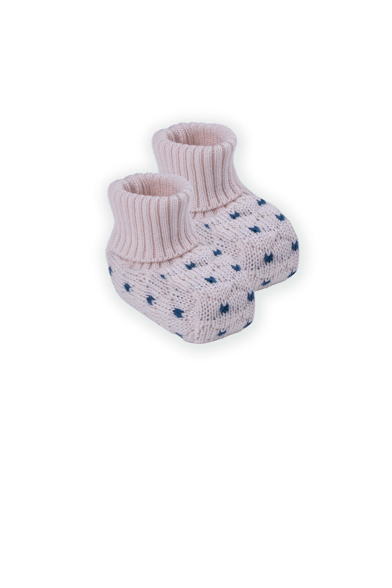 Tutina in pura lana ricamata con cappellino e babbucce
