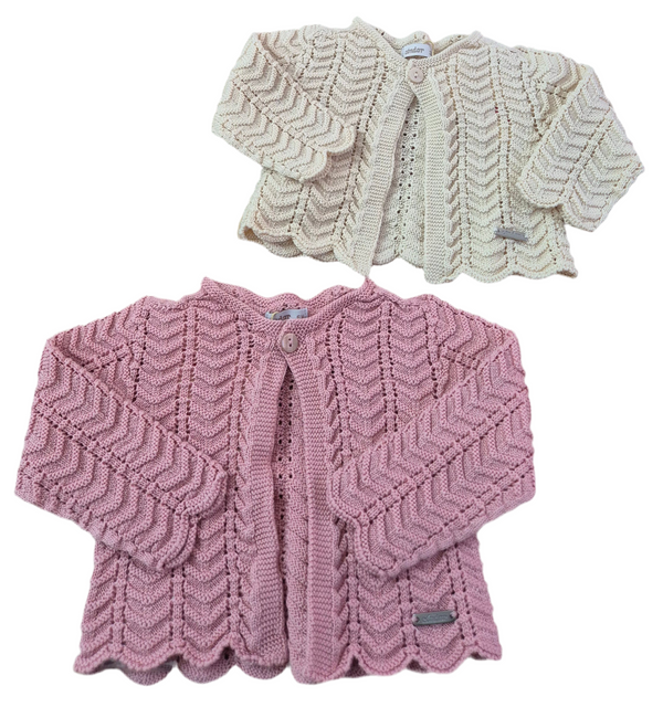 Cardigan in cotone traforato vari colori