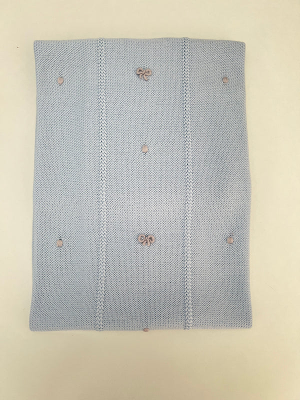 Coperta in pura lana fiocchetti