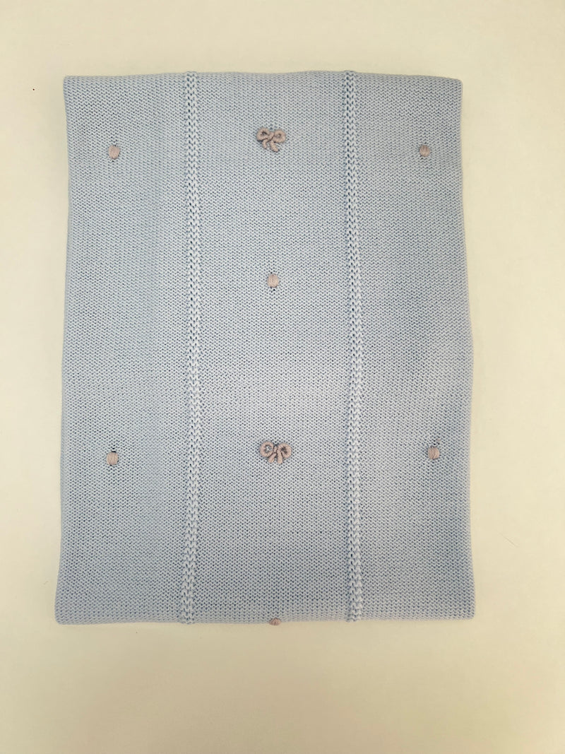 Coperta in pura lana fiocchetti