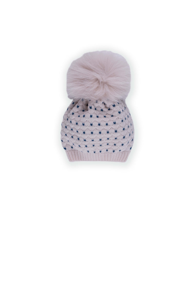 Tutina in pura lana ricamata con cappellino e babbucce