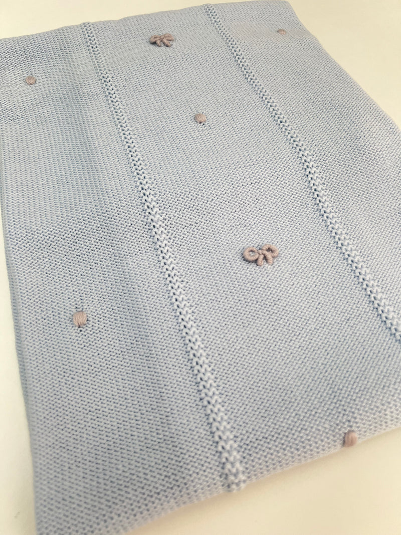Coperta in pura lana fiocchetti