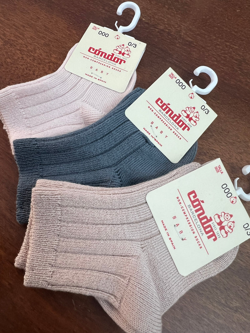 Calzini corti a coste vari colori