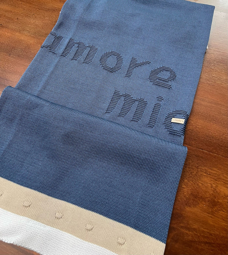 Coperta in filo "amore mio"