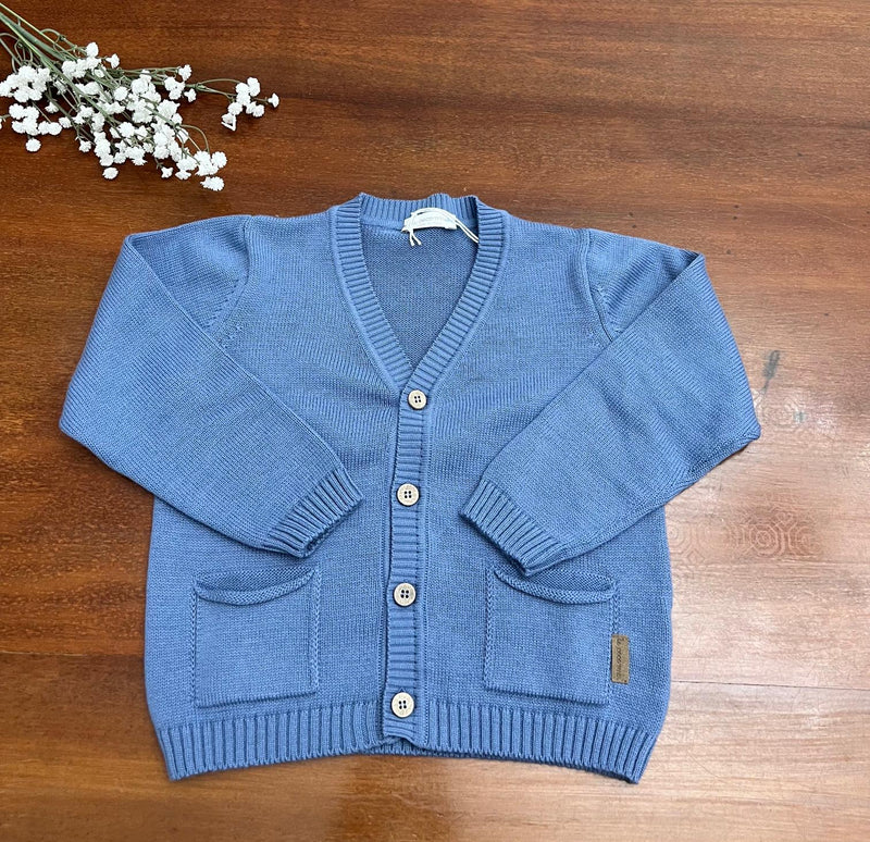 Cardigan bimbo in filo vari colori