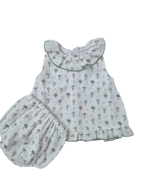 Completo con culotte bimba in cotone
