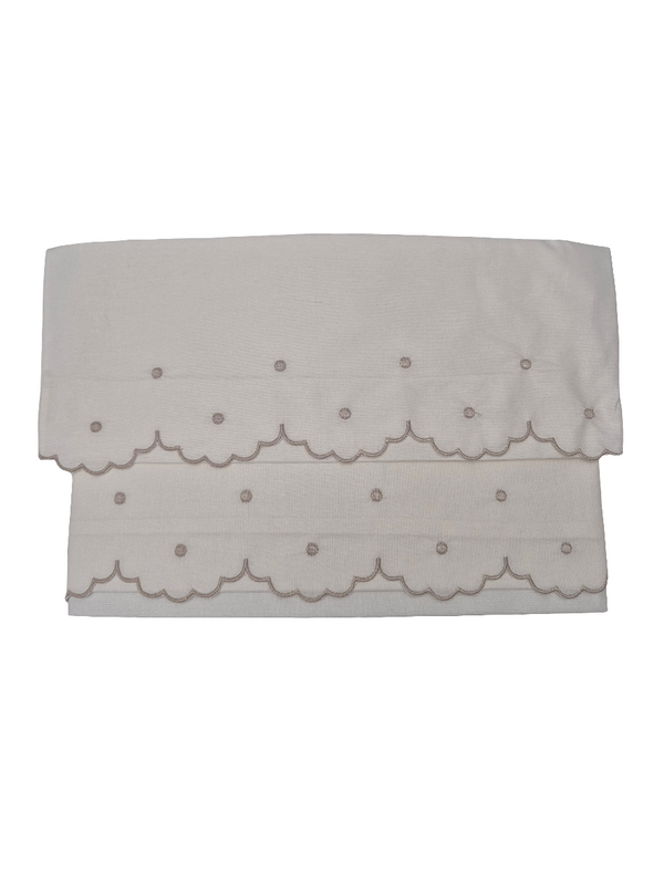 Set lenzuola 3 pezzi in cotone pois