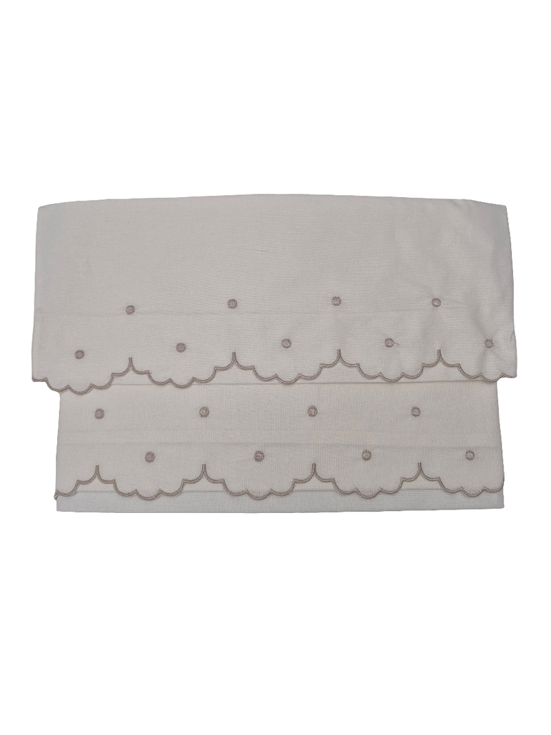 Set lenzuola 3 pezzi in cotone pois