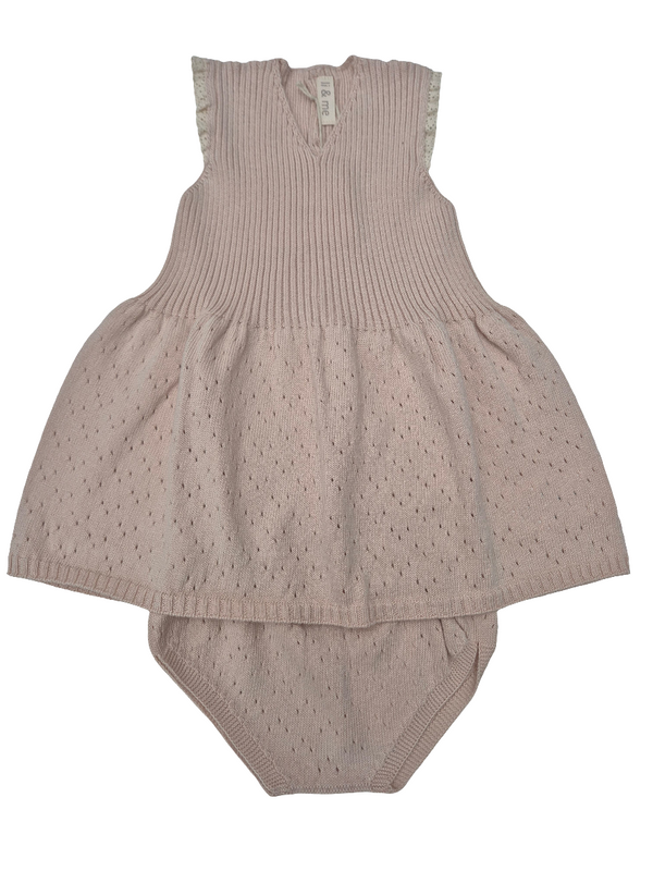 Vestina in cotone organico con culotte
