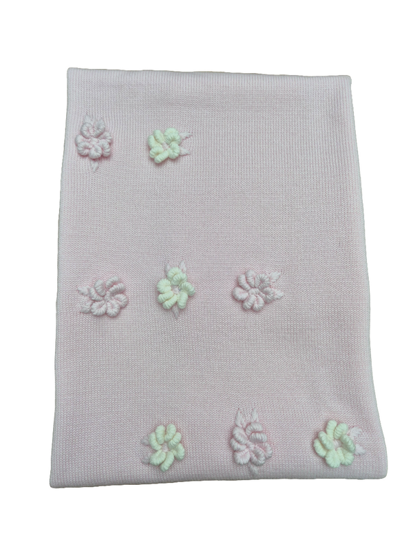 Coperta in pura lana fiorellini