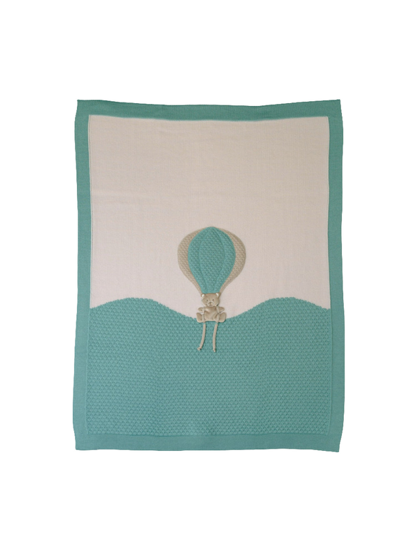 Coperta in pura lana mongolfiera
