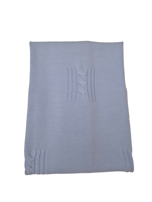 Coperta in pura lana trecce