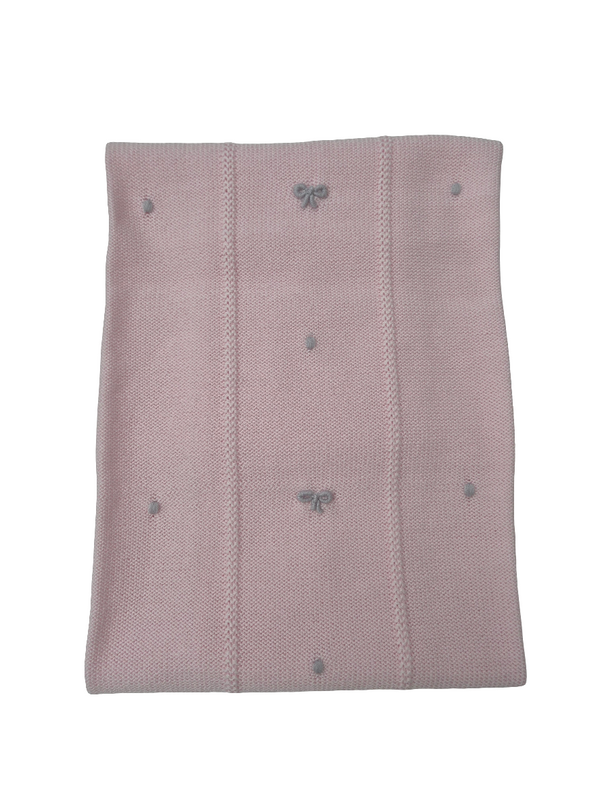 Coperta in pura lana fiocchetti