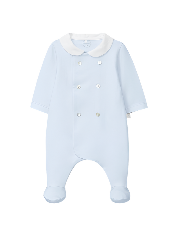 Tutina in cotone con piedini