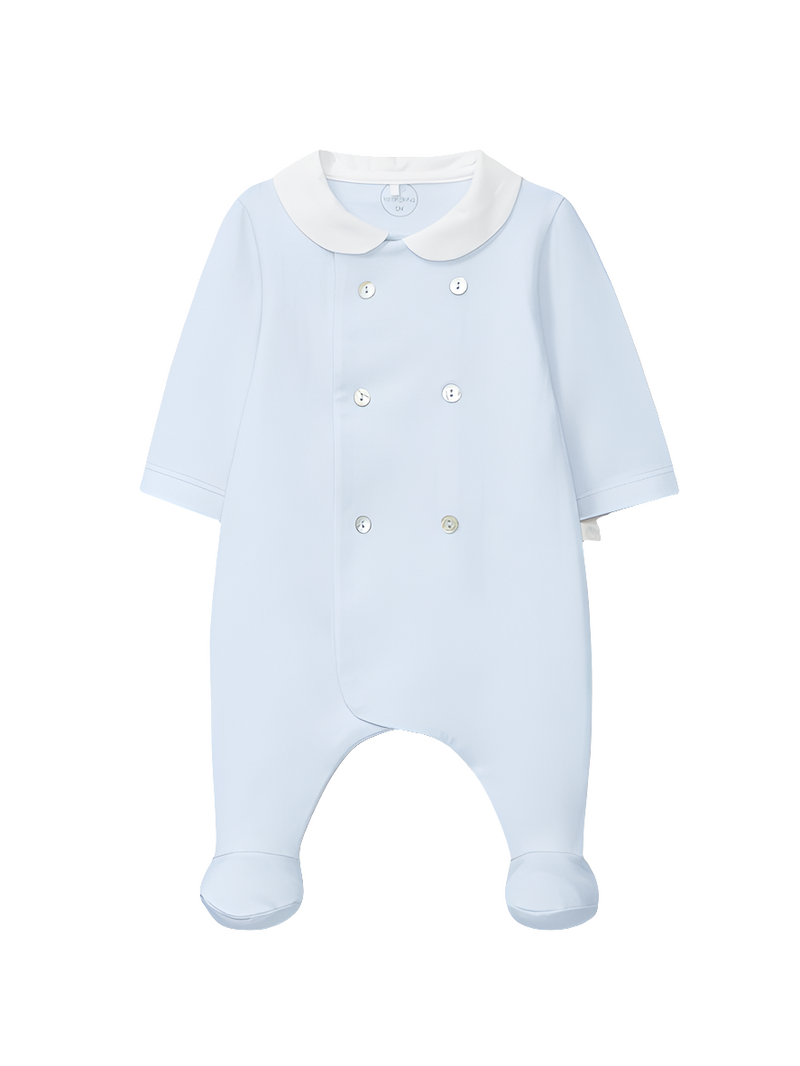 Tutina in cotone con piedini
