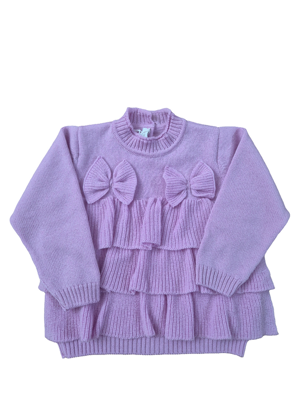 Maglioncino in lana fiocchi vari colori
