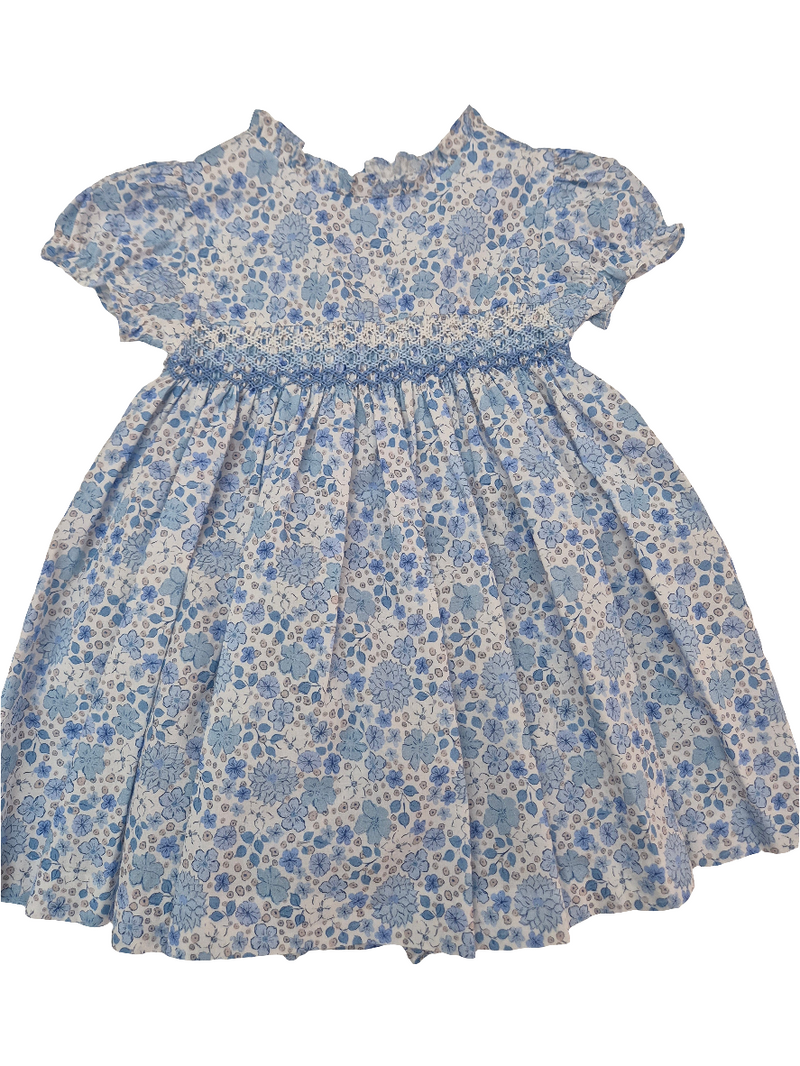 Vestito con culotte in cotone  punto smock
