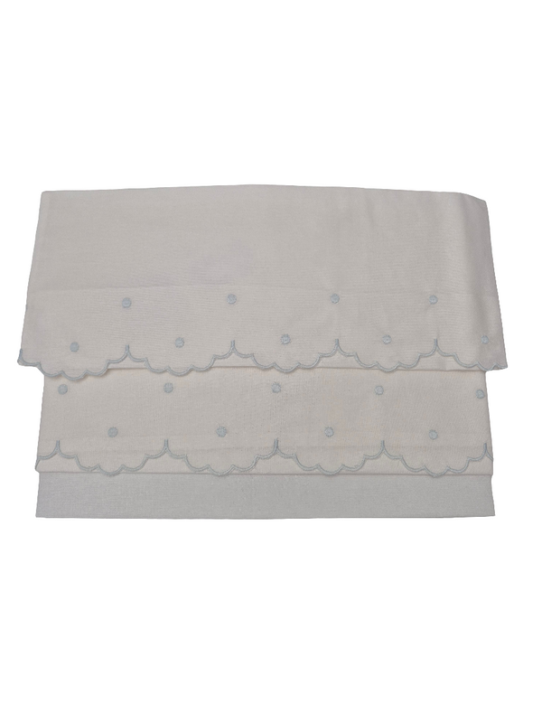 Set lenzuola 3 pezzi in cotone pois