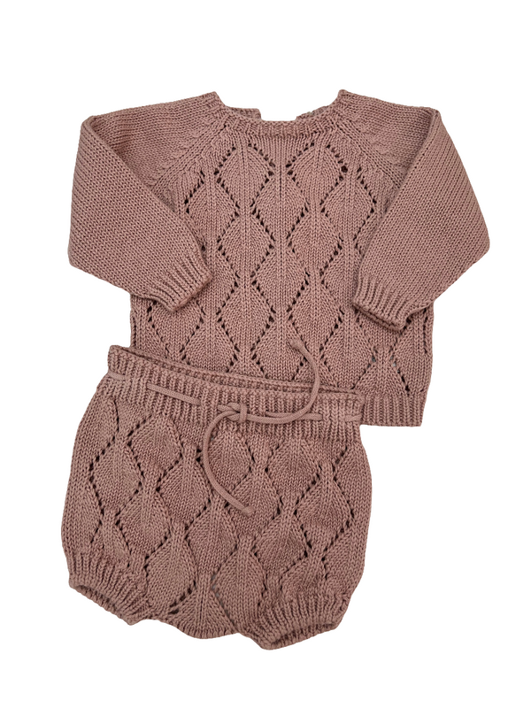 Completo corto con culotte cotone organico