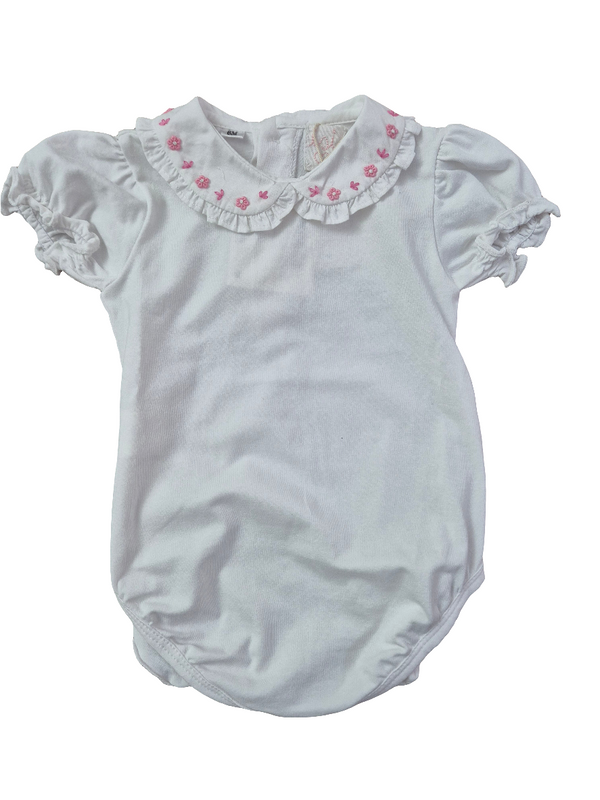 Body in cotone ricamato