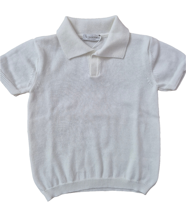 Polo in filo con colletto