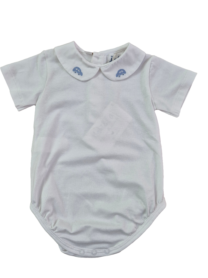 Body in cotone Jersey con ricamo macchinine