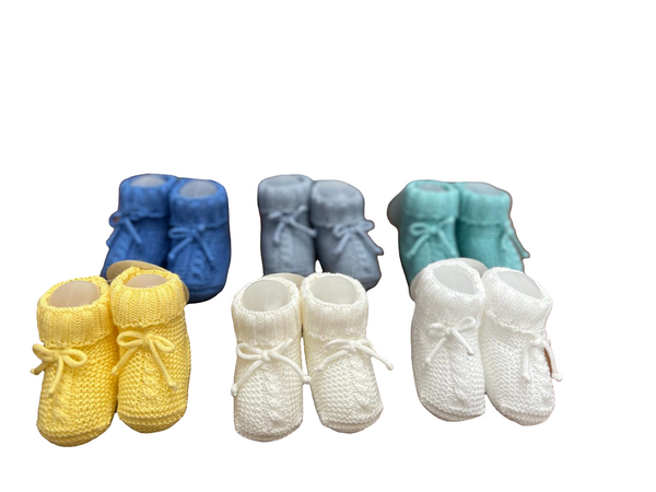 Babbucce in filo con fiocco vari colori
