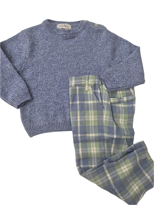 Completo bimbo 2 pezzi in tartan