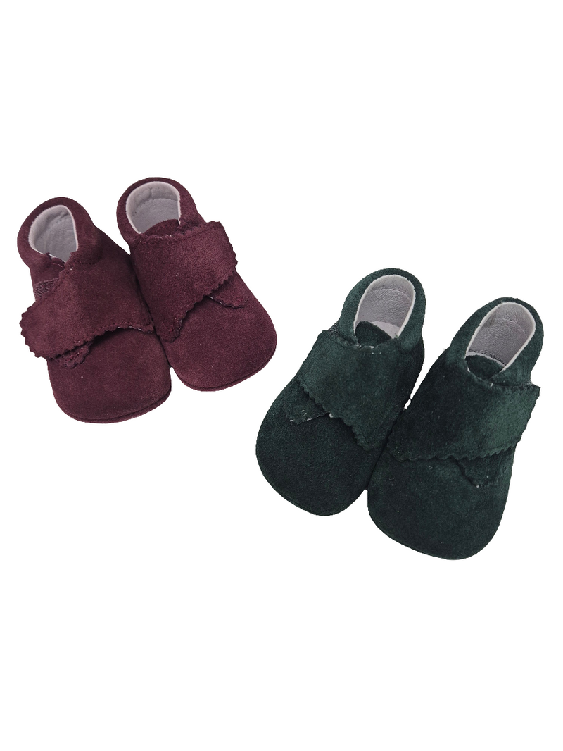 Scarpine culla bimbo scamosciate vari colori