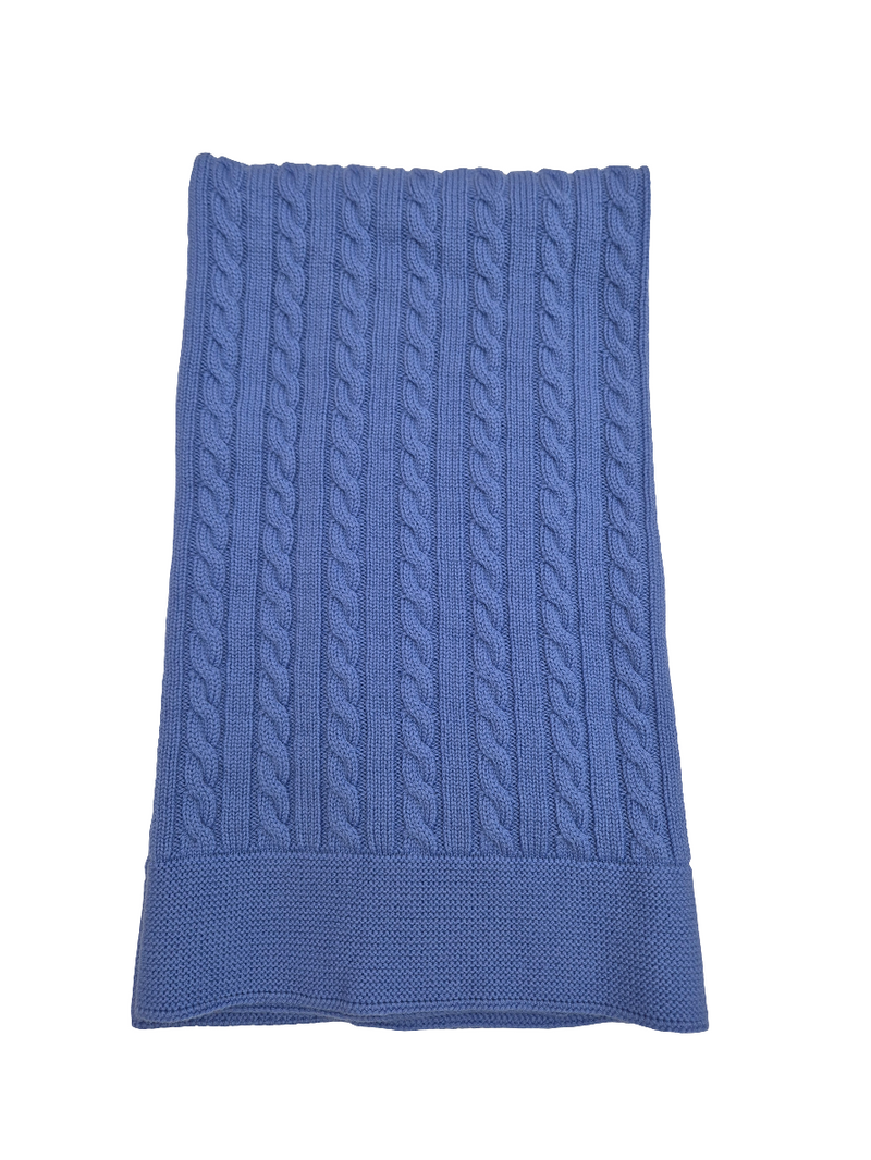 Coperta in pura lana treccia
