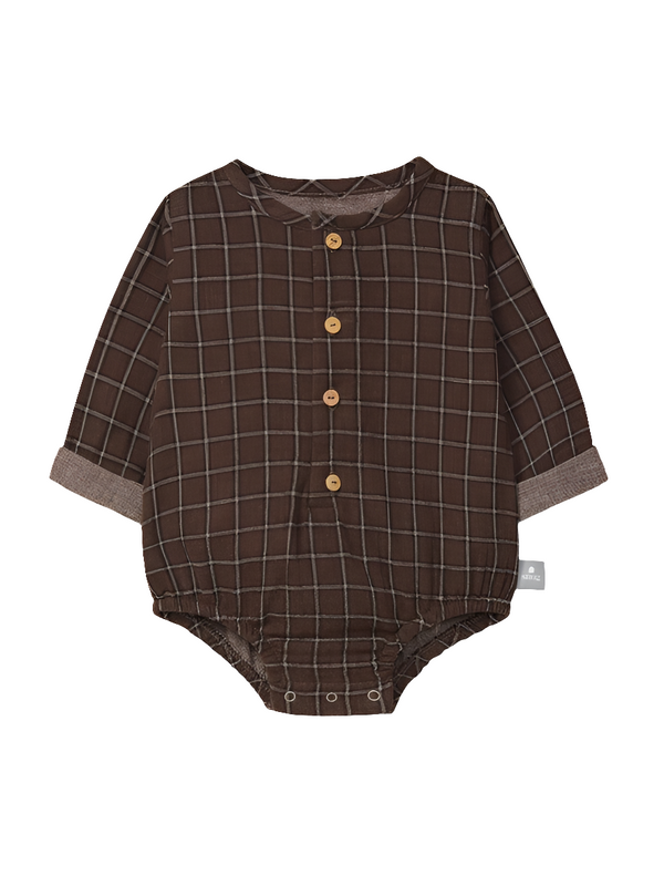 Camicia body a quadri