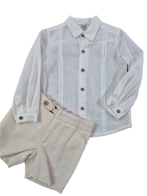 Completo camicia e bermuda bimbo