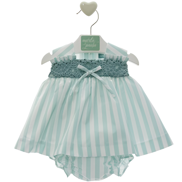 Completo con culotte righe in cotone