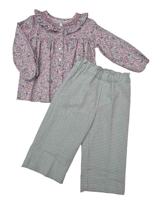 Completo bimba camicia e pantalone