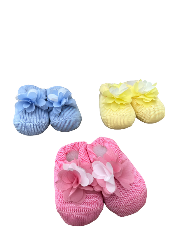 Babbucce fiori chiffon in filo