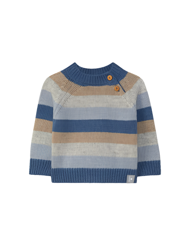 Maglione a righe lavorato a maglia