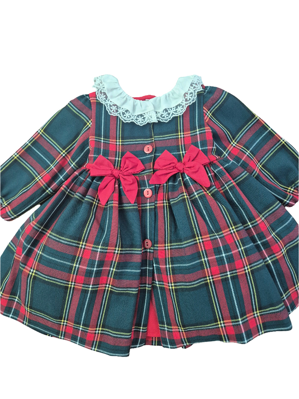 Abito elegante natalizio scozzese