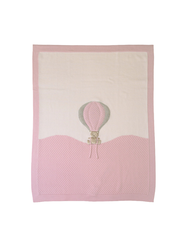 Coperta in pura lana mongolfiera