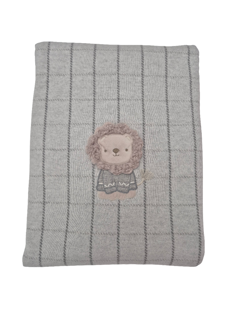 Coperta leone in felpa e maglina