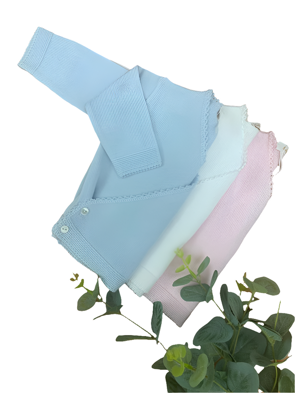 Cardigan incrociato in filo