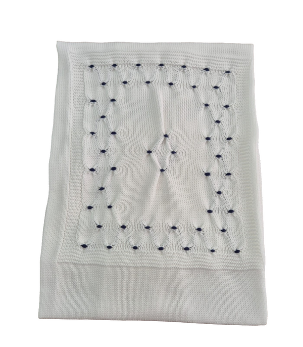 Coperta in filo punto smock