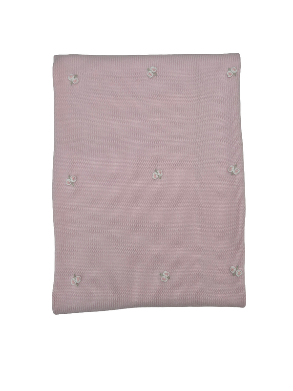 Coperta in pura lana roselline