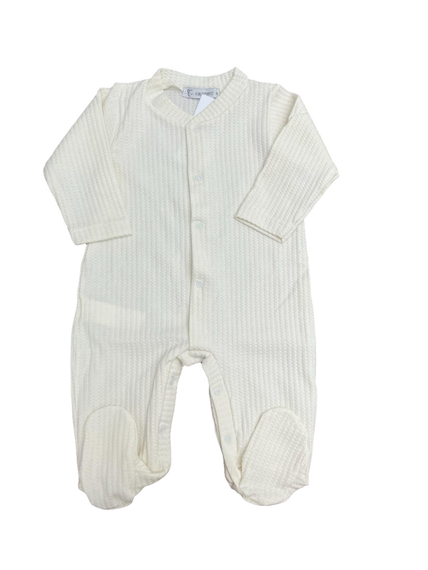 Tutina con piedini in cotone waffle vari colori