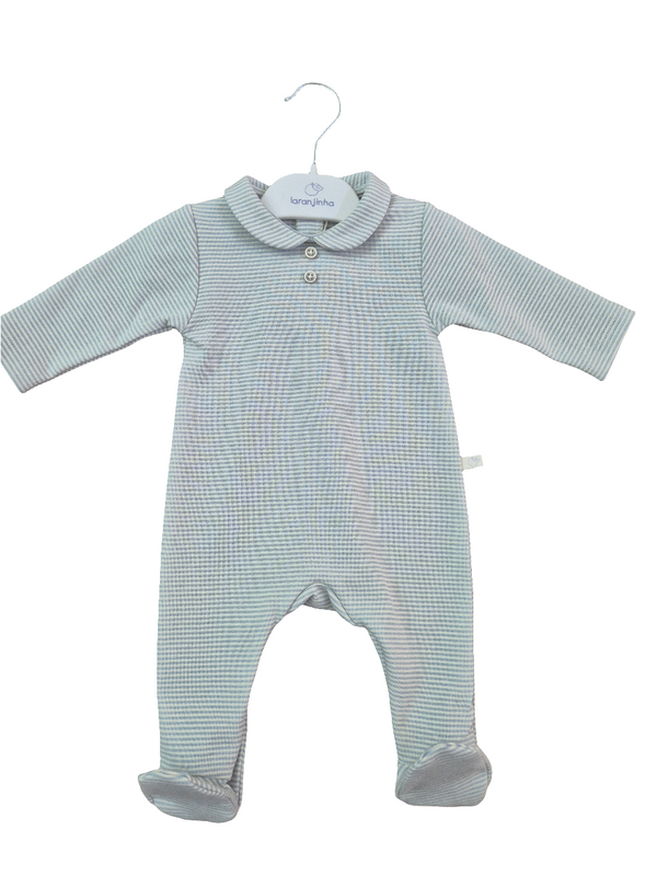 Tutina in cotone interlock a righe