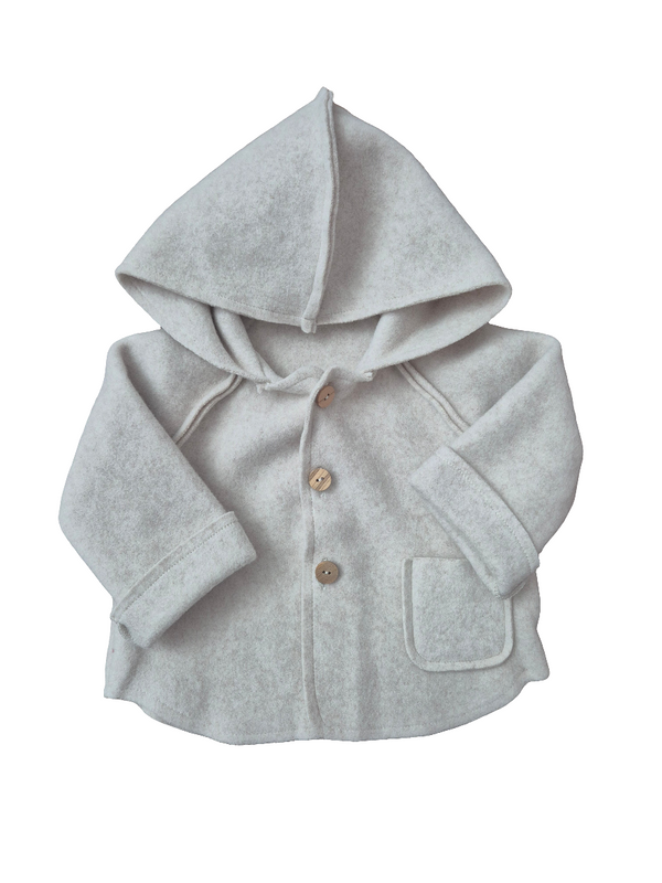 Giacca in pile con cappuccio