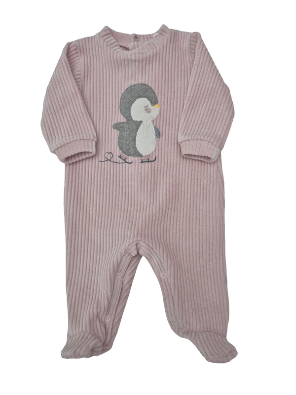 Tutina in ciniglia pinguino