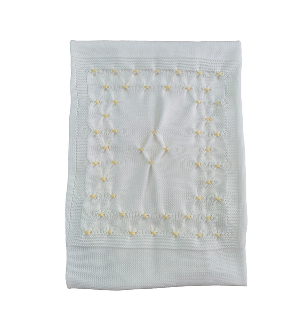 Coperta in filo punto smock