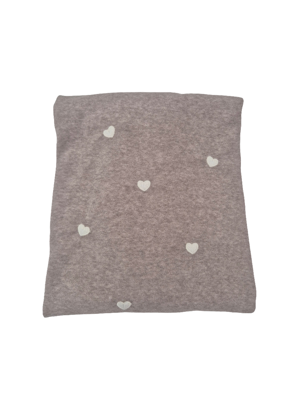 Coperta cuoricini in ciniglia
