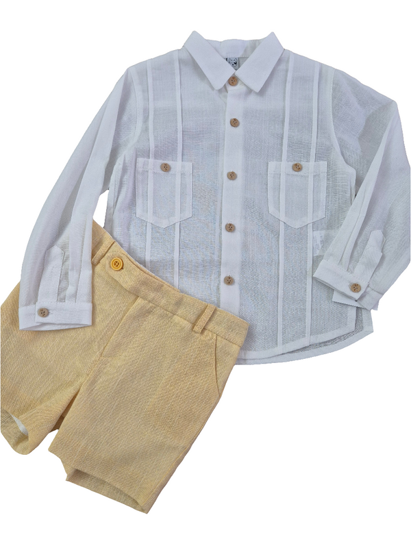 Completo bimbo camicia e bermuda